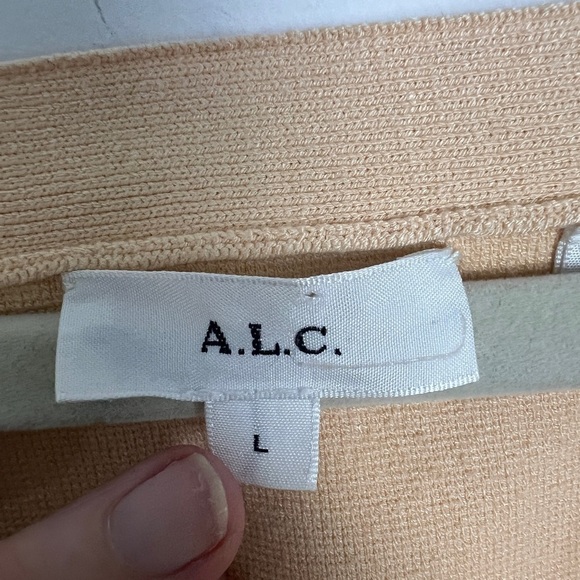 A.L.C. Peters II Apricot Long Dolman Sleeve Cardigan Sweater Size Large - Picture 13 of 15